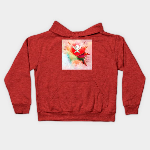 SUPER MEGAFORCE RED RANGER IS THE GOAT PRMF Kids Hoodie by TSOL Games